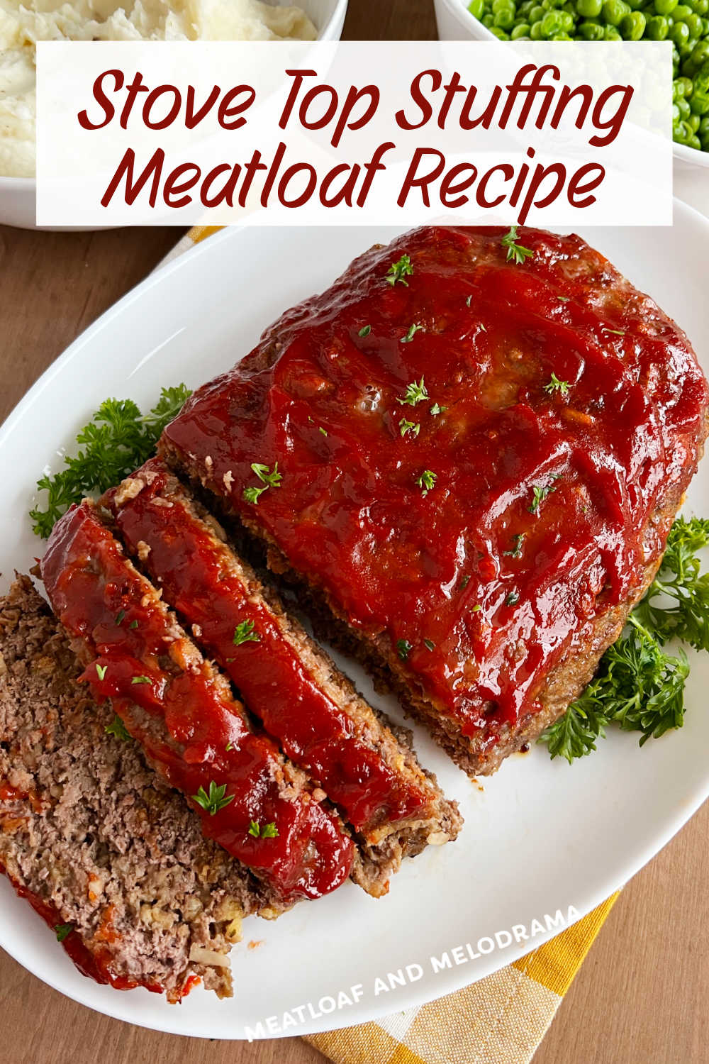 Stove Top Stuffing Meatloaf is an easy meatloaf recipe with Stove Top Stuffing in place of bread crumbs. An easy dinner recipe the whole family loves and perfect for busy weeknights! via @meamel
