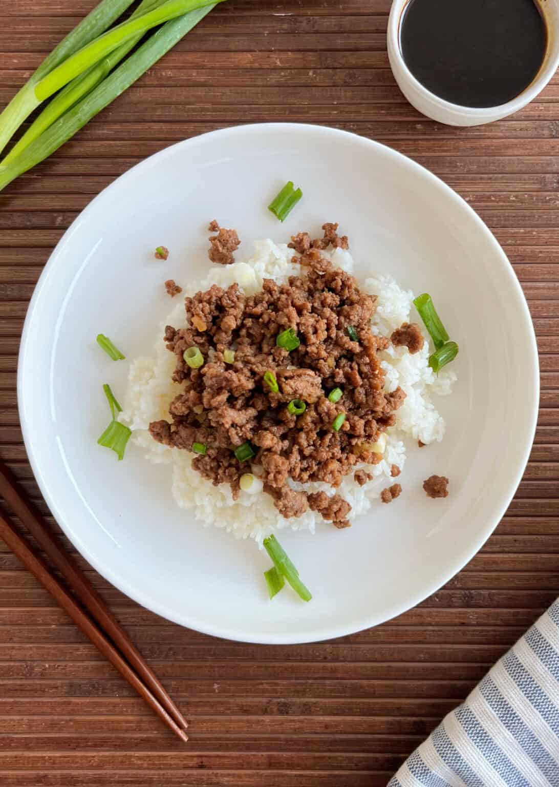 Korean Ground Beef (Quick and Easy Recipe) - Meatloaf and Melodrama