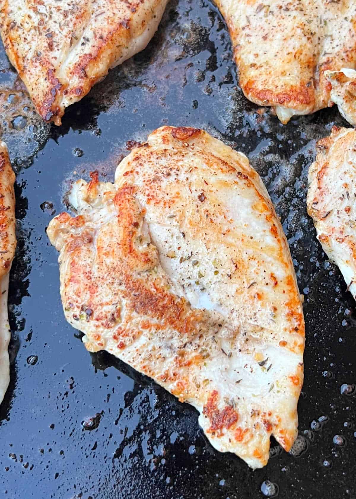 chicken breasts on blackstone griddle