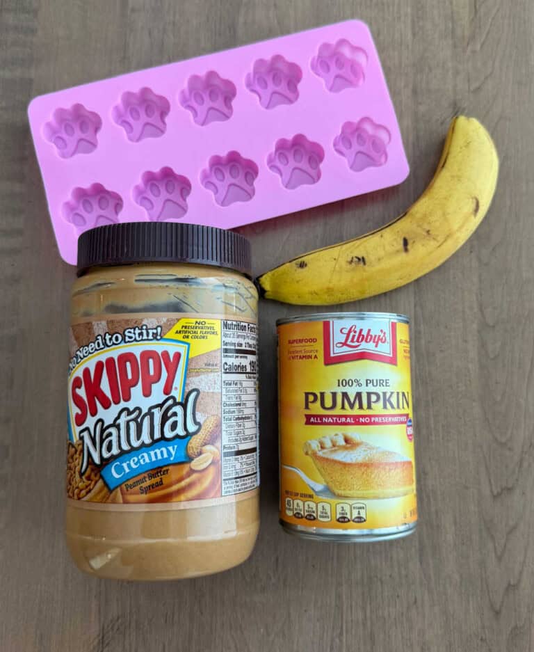 Peanut Butter Banana Dog Treats (3 Ingredients) - Meatloaf and Melodrama