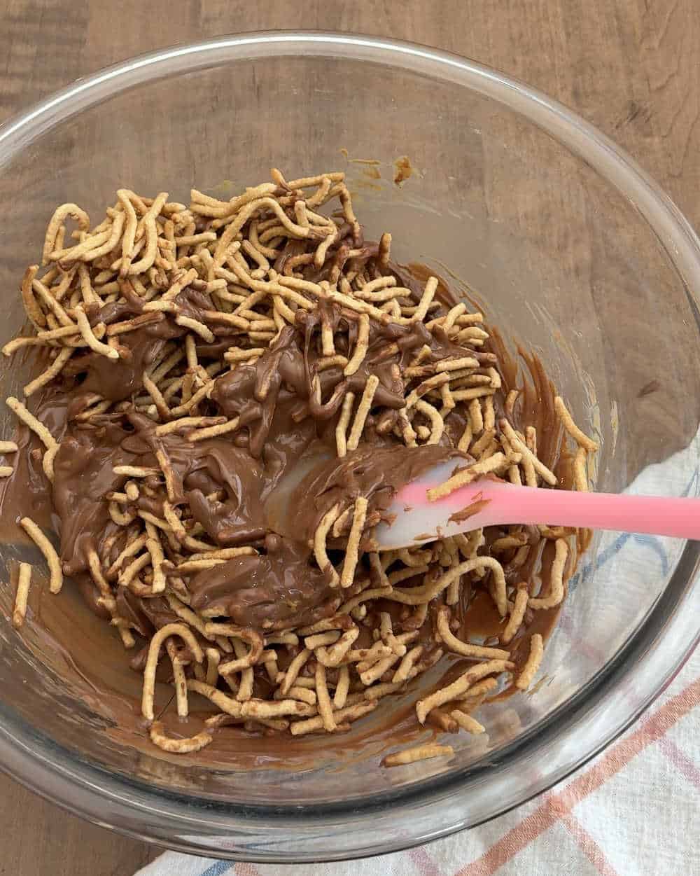 stir in noodles.