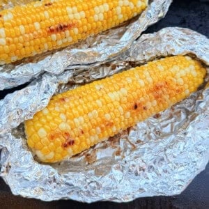 blackstone corn on the cob on griddle.