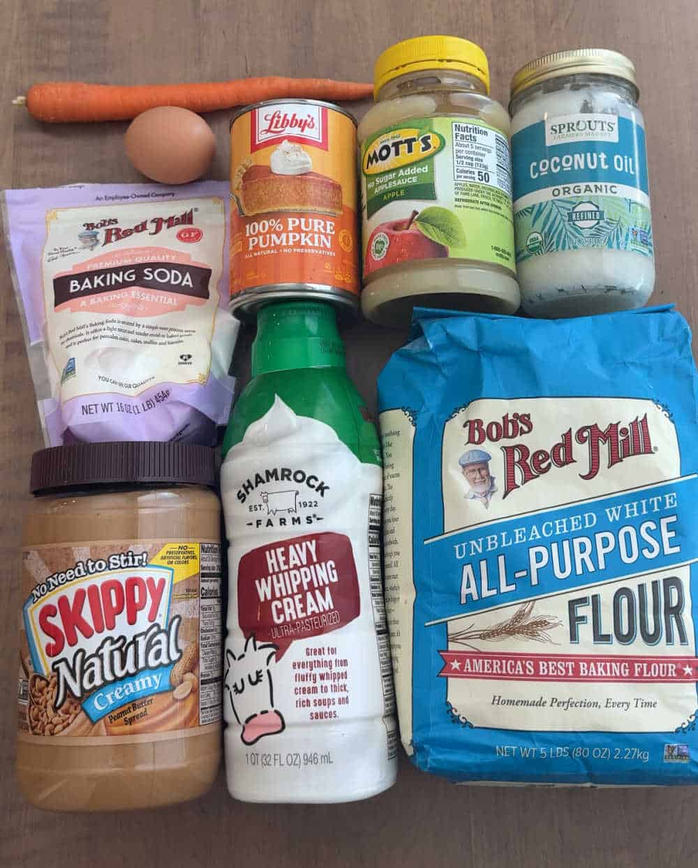 ingredients to make cake for dog.