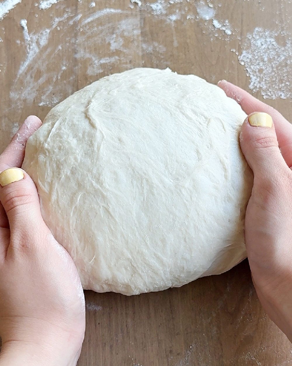 forming into a boule.