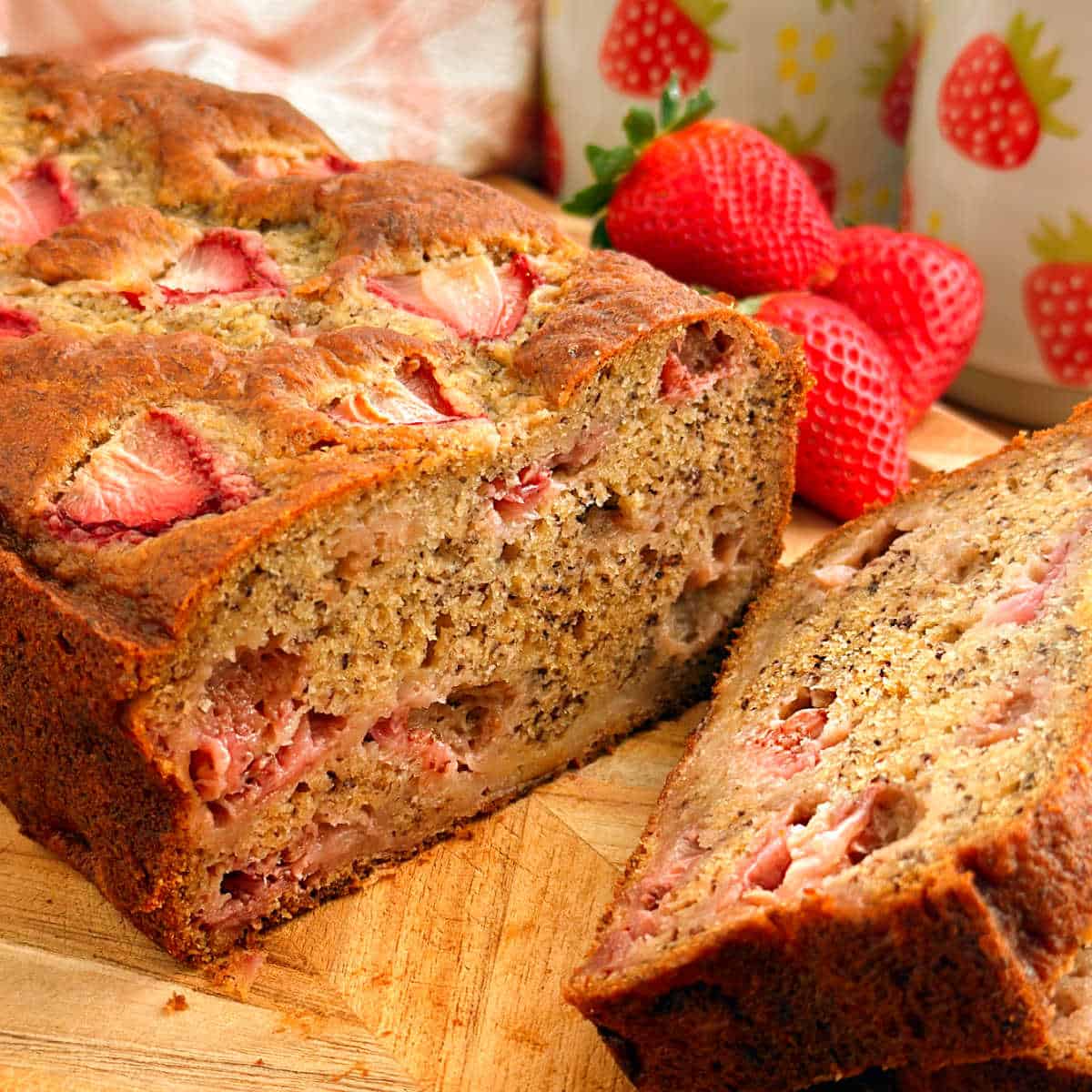 Easy Strawberry Banana Bread-image