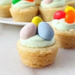 Easter basket cookie cups.