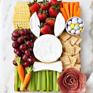 easter bunny charcuterie board recipe.