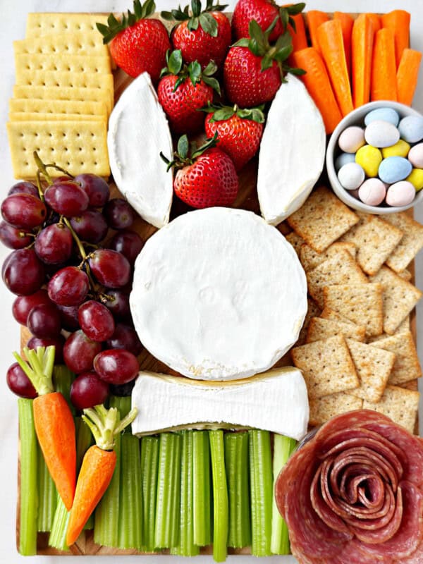 easter bunny charcuterie board recipe.