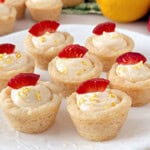 lemon cheesecake cookie cups recipe.