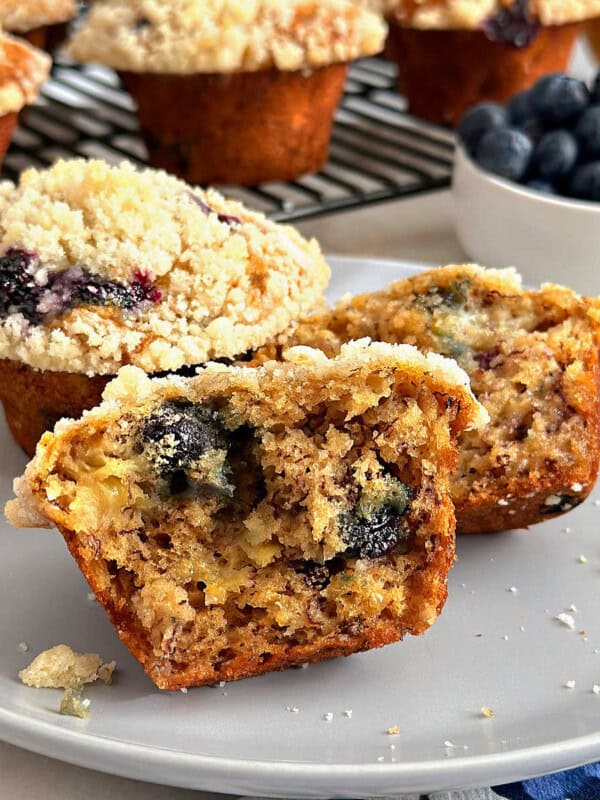 banana blueberry muffins recipe