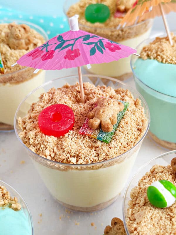 beach pudding cups recipe.