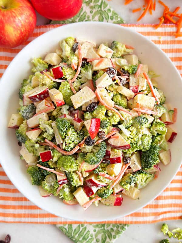 broccoli apple salad recipe.