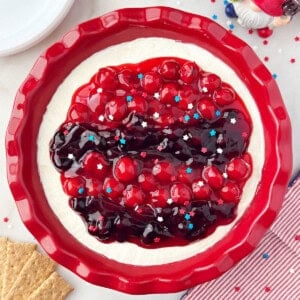 red white and blue cheesecake dip recipe.