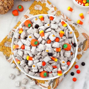 fall puppy chow recipe with chex cereal.