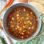hamburger stew recipe with ground beef.