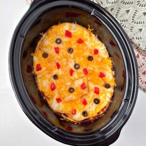 chicken enchilada casserole crockpot recipe.